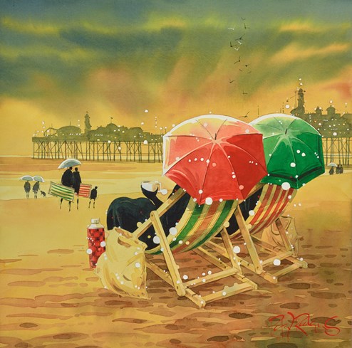 We're here - We're staying by Peter J Rodgers - Original Painting on Paper